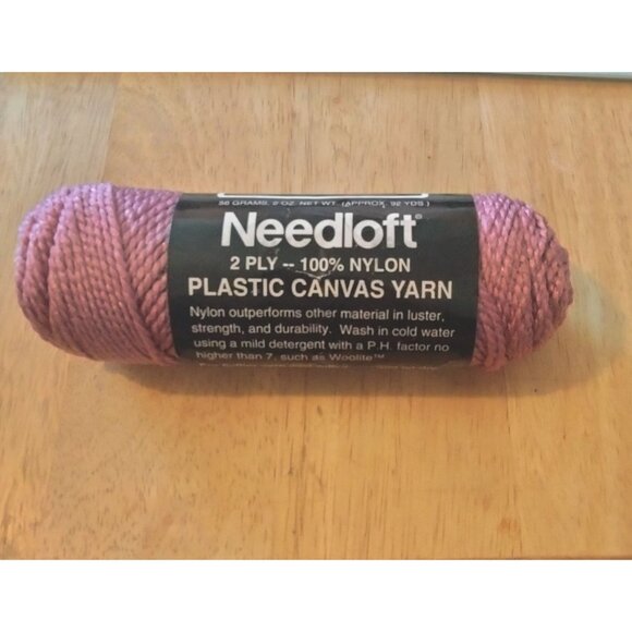 Needloft Lavender Plastic Canvas Yarn 2 Nylon 92 Yards lot 4 - Picture 2 of 6